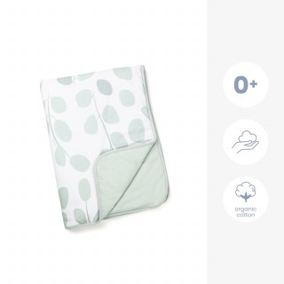 Doomoo prekrivač za bebe Leaves Aqua Green