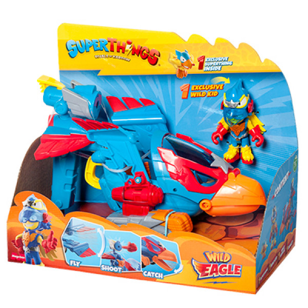 Superthings s -playset 1x6 turbo wild eagle