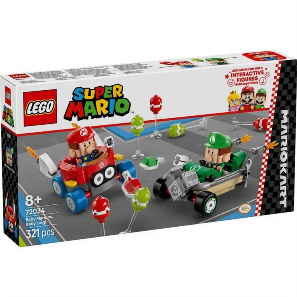 Lego super mario mario kart –  mario vs luigi