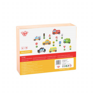 Tooky toy drveni saobraćajni set