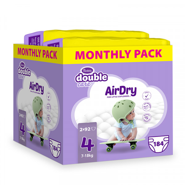 Violeta pelene Monthly 4 maxi 7-18kg 184kom