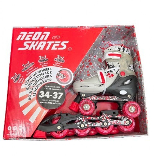 Neon Combo Cyber Roleri Vel 34-37 Crveno Crni