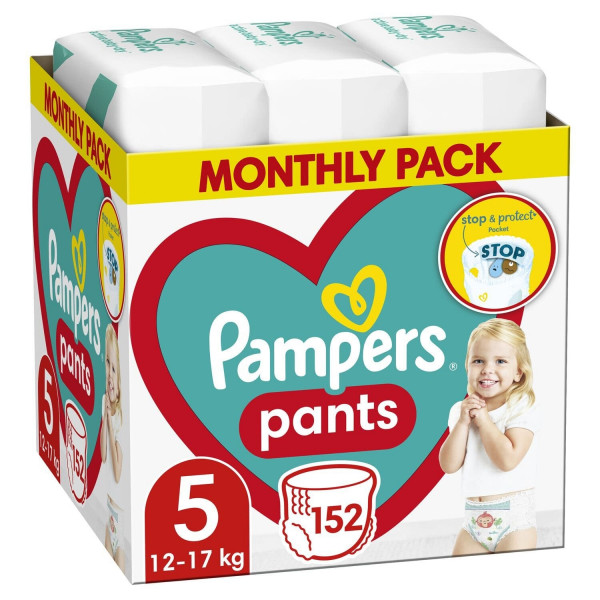 Pampers pants pelene monthly S5, 12-17kg 152 kom