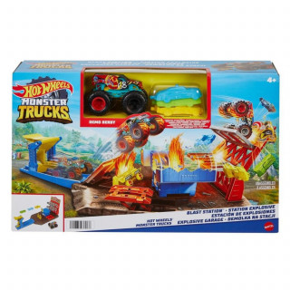 Hot Wheels Monster Truck Set Sa Ispaljivačem
