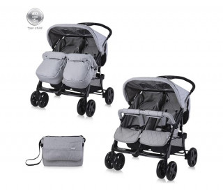 Lorelli kolica za blizance Twin cool grey