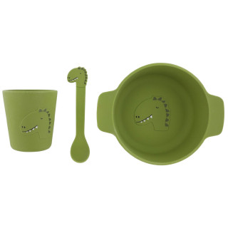 Trixie silikonski set prvi obrok Dino