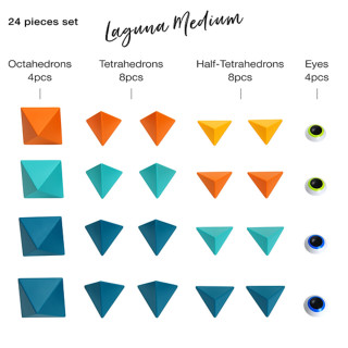 Trido magnetne 3D kocke, Laguna Medium