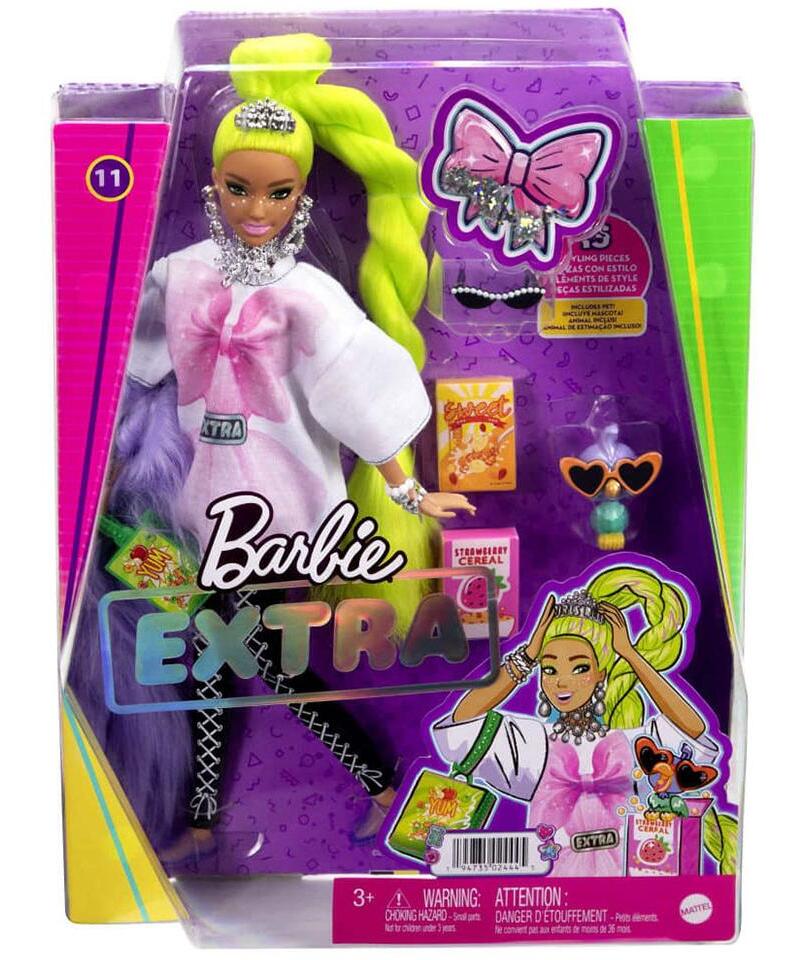 Barbie EXTRA Neon lutka za devojčicu - 35938