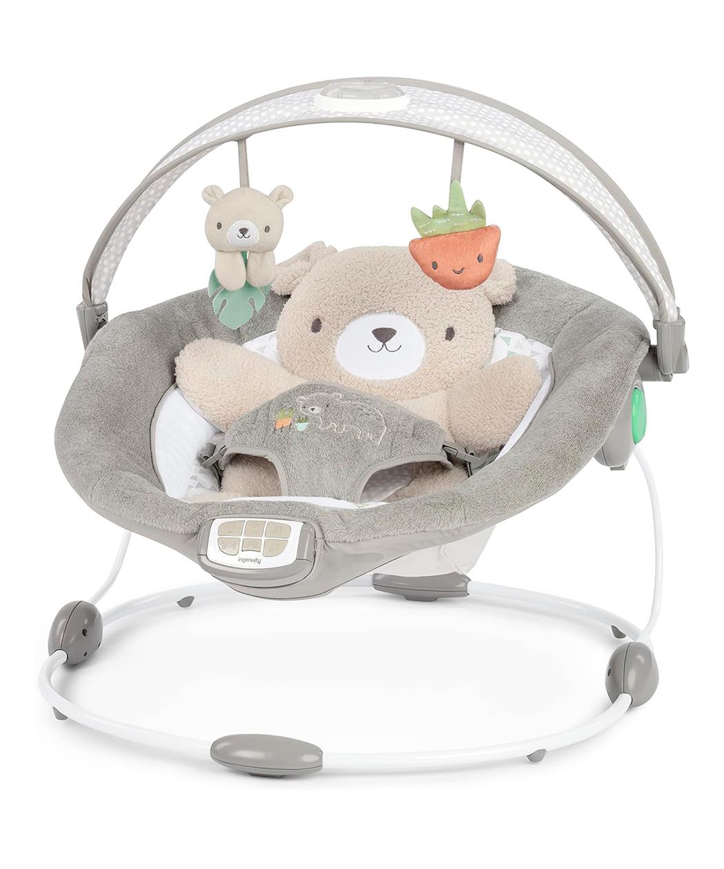 Ingenuity Ležaljka za bebe InLighten Bouncer - Bear Nate SKU16667