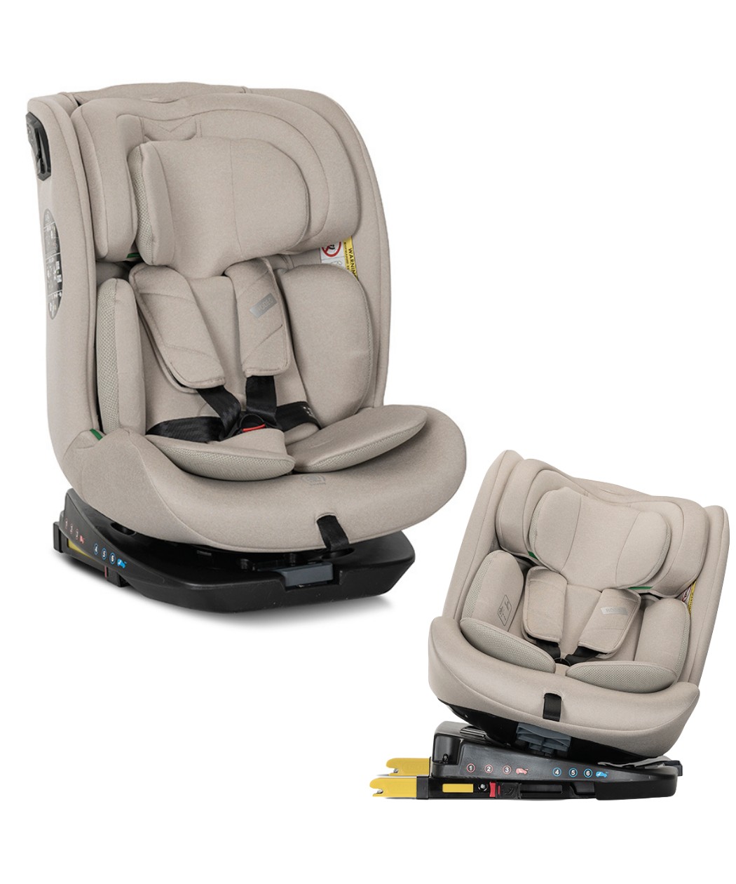 Lorelli Rodeo 360 iSIZE Isofix auto sedište za decu 40-150cm Beige