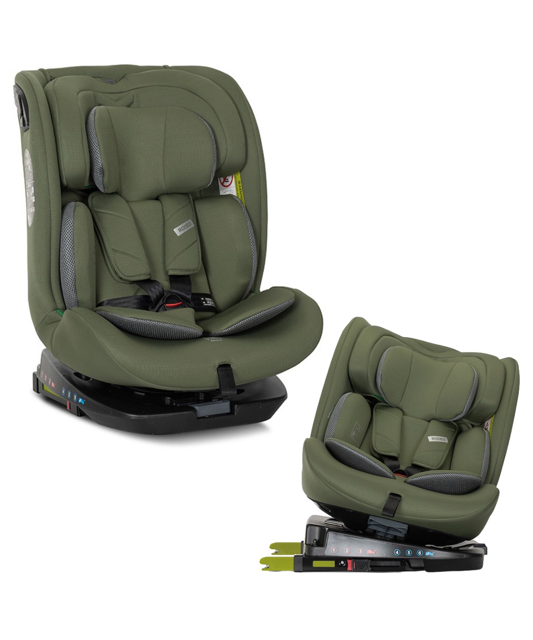Lorelli Rodeo 360 iSIZE Isofix auto sedište za decu 40-150cm Green&Grey