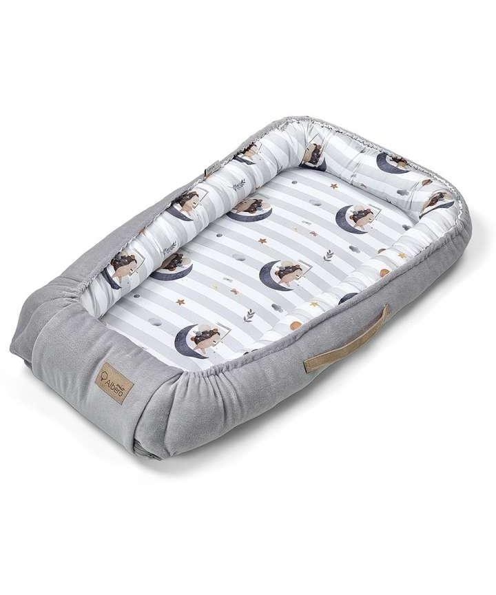 Albero Mio gnezdo za bebe 80x45 cm Hedgehog grey CP3