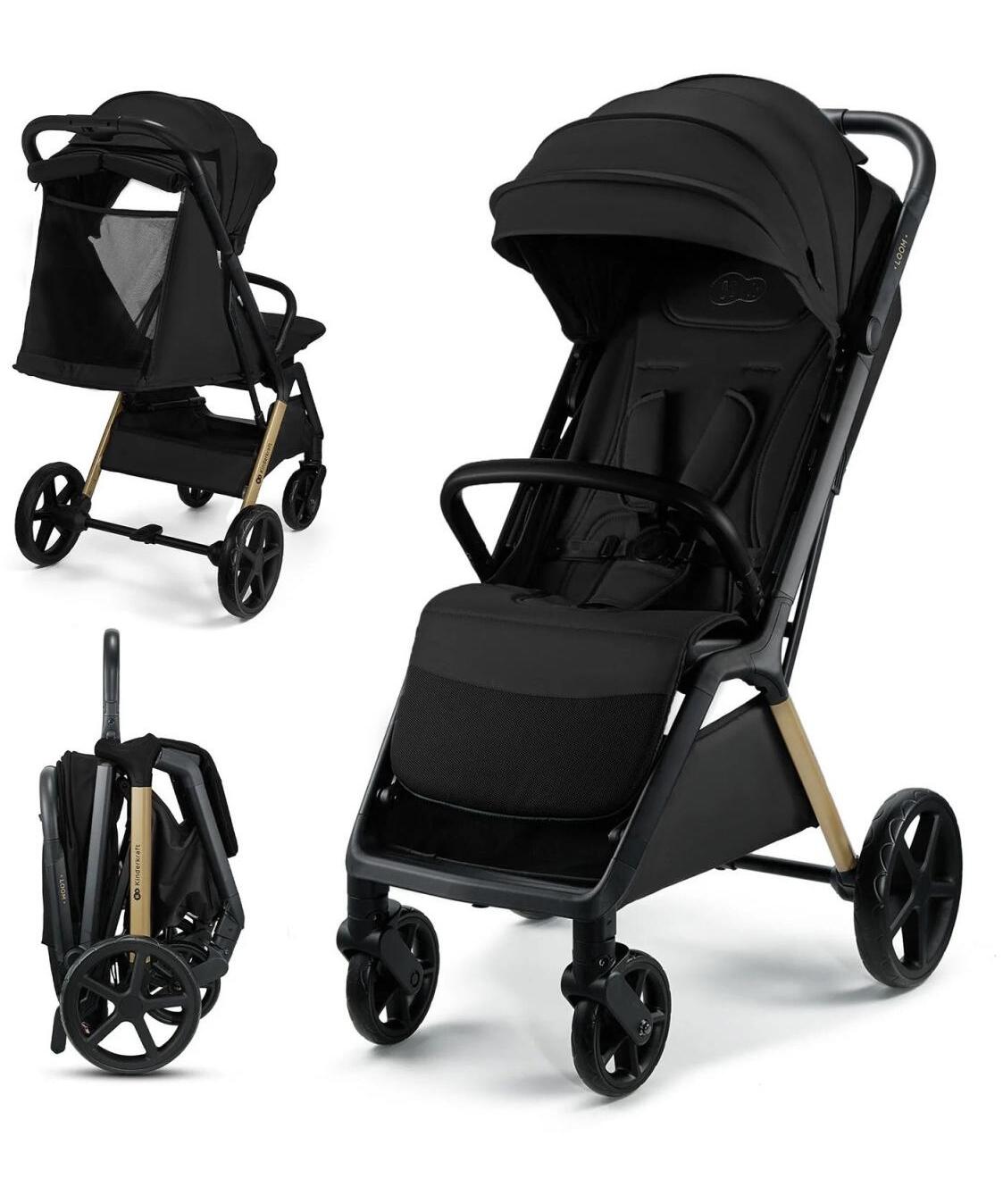 Kinderkraft Loom kolica za bebe do 22 kg Ink Black