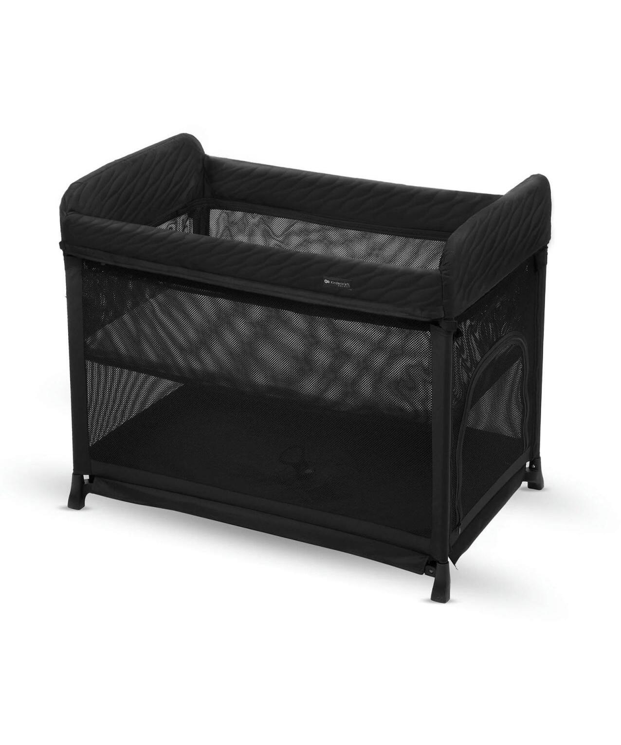 Kinderkraft prenosivi krevetac za bebe dva nivoa Moon Dream Black