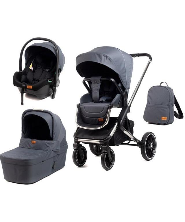 BBO Flexy Trio kolica za bebe 3 u 1 Grey
