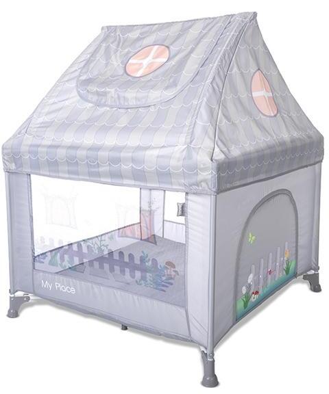 Lorelli ogradica za bebe sa krovom My Place Grey