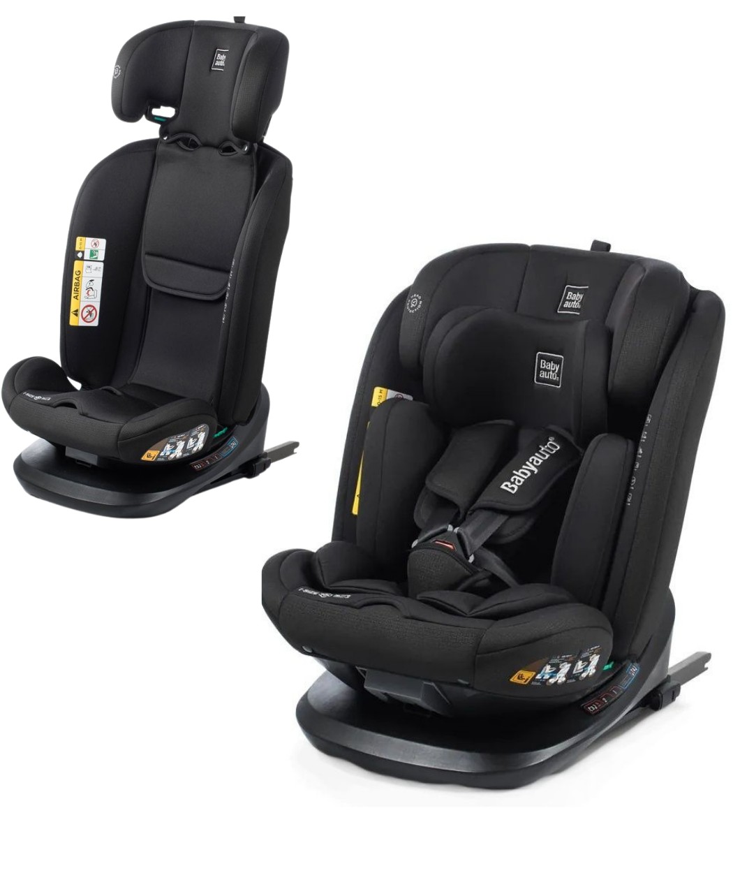Babyauto Cario iFix i-Size Roto 360 auto sedište za bebe 40-150cm - Black