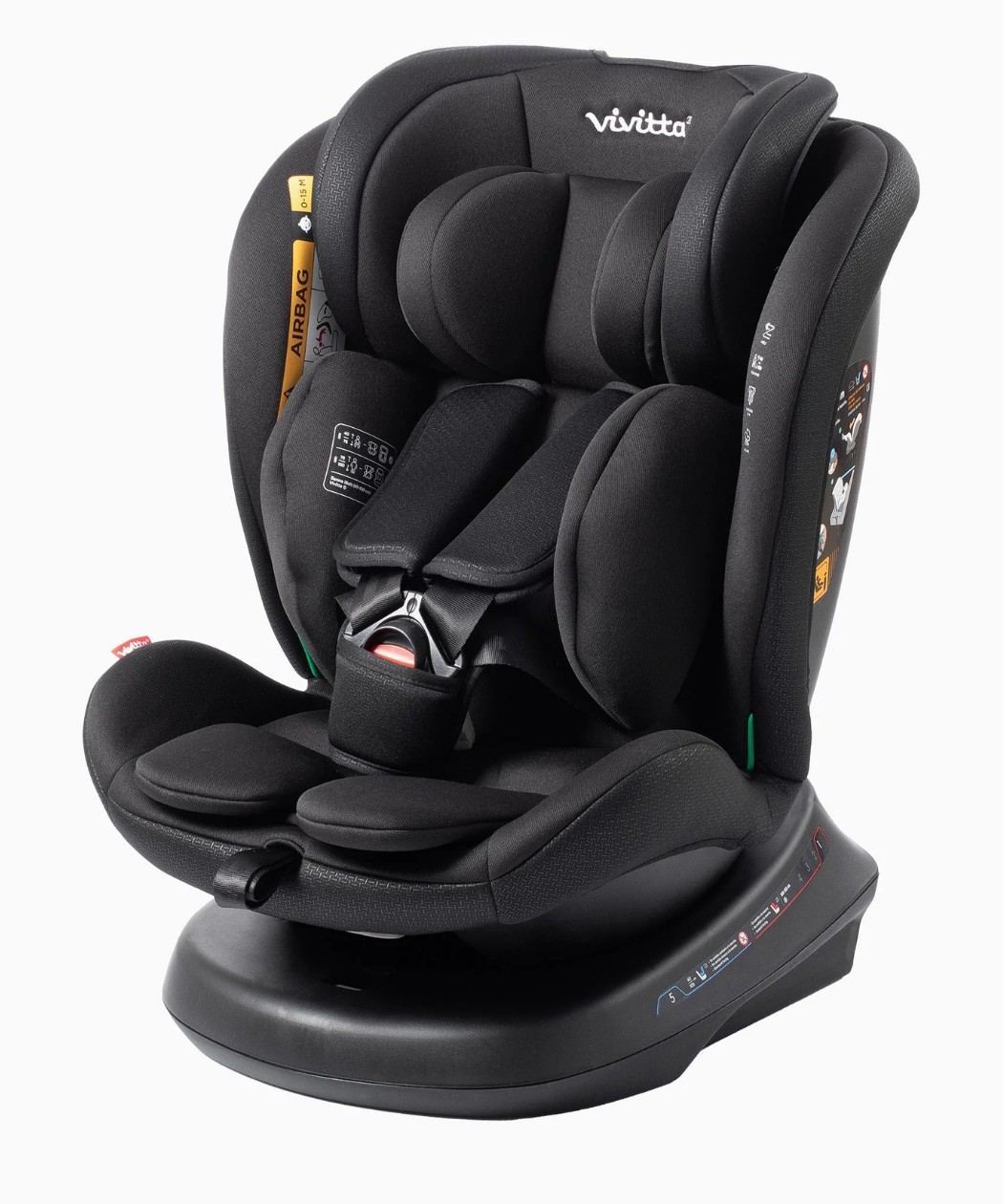 Babyauto Vivitta Sanna roto 360 iSize auto sedište za bebe 40-150cm - Black
