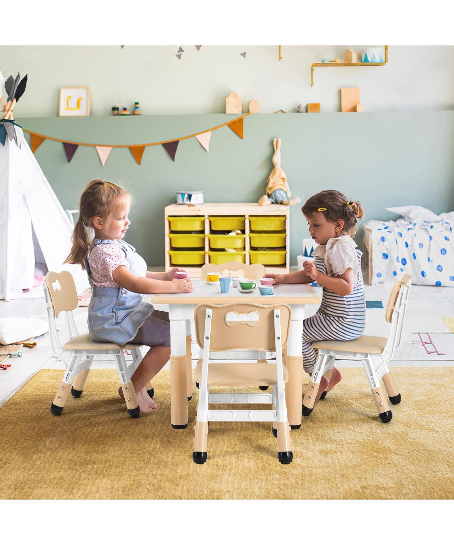 Feelkids podesivi sto za decu 60x60x48 60 cm Bež
