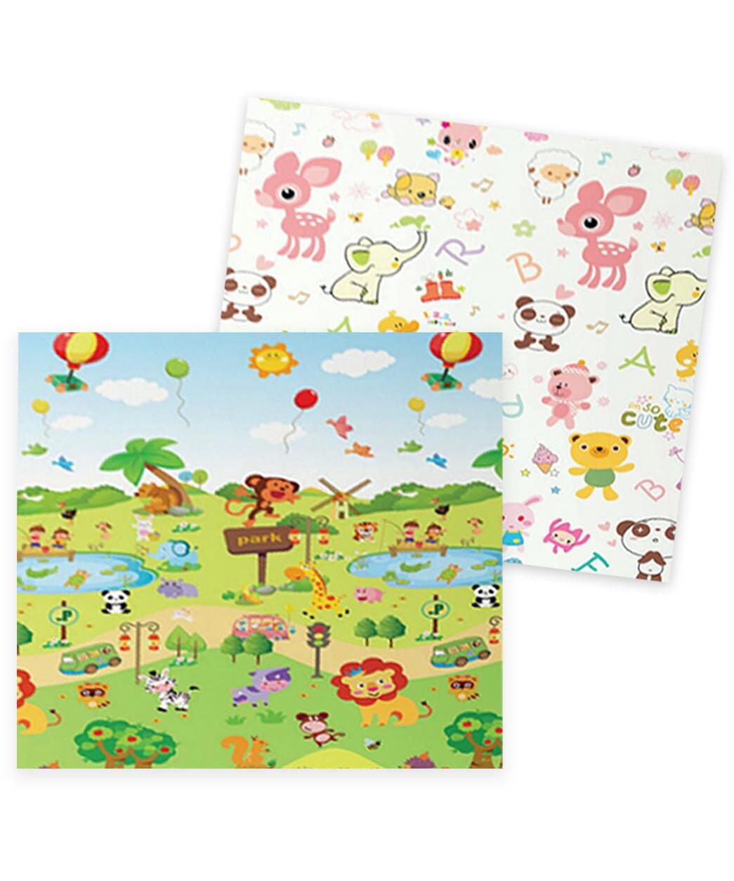 Duck&Bear premijum sklopiva podloga za bebe 149x179x1 cm Zoo