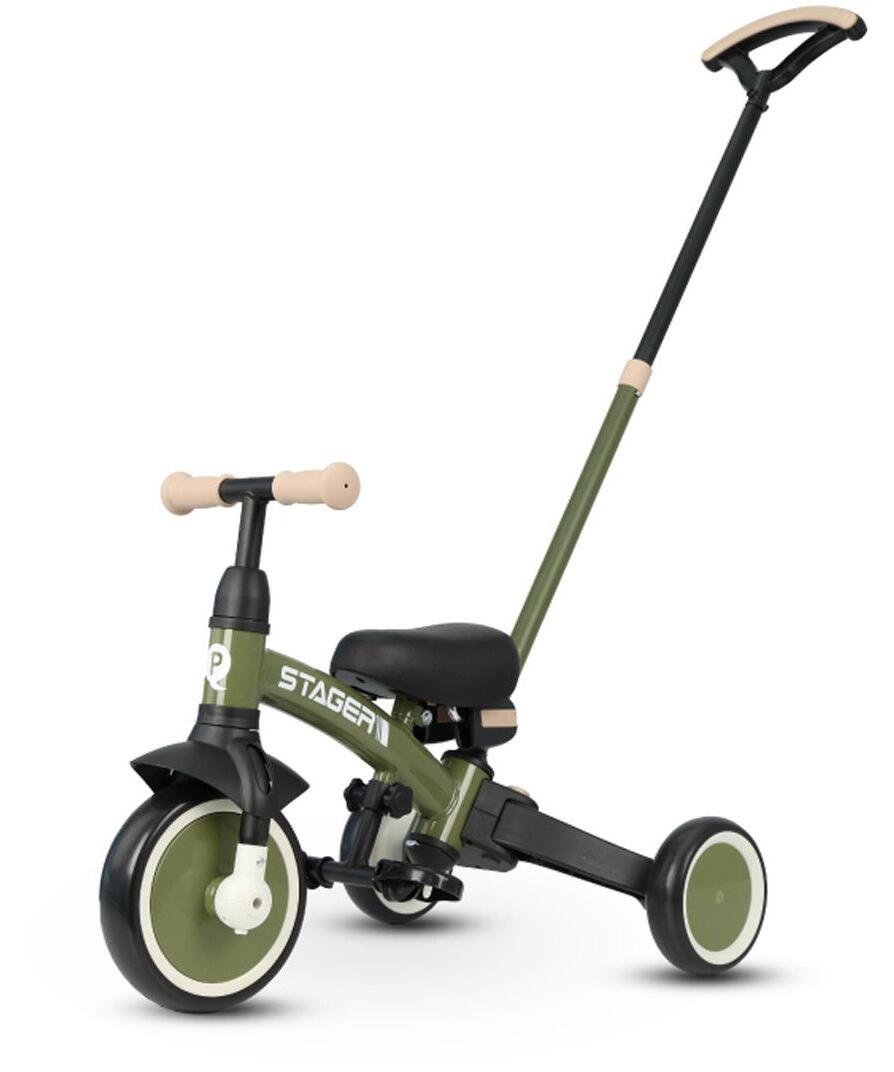QPlay Stager 3 u 1 tricikl za decu do 25 kg Green