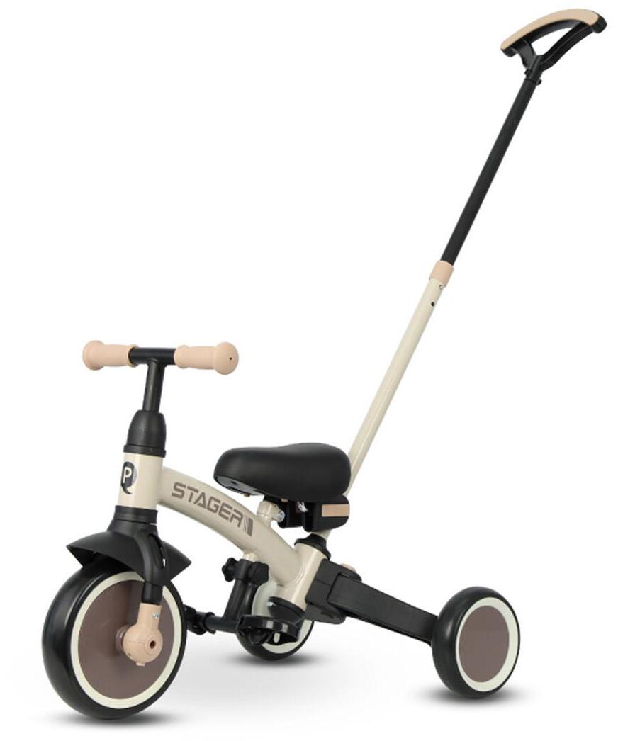 QPlay Stager 3 u 1 tricikl za decu do 25 kg Brown