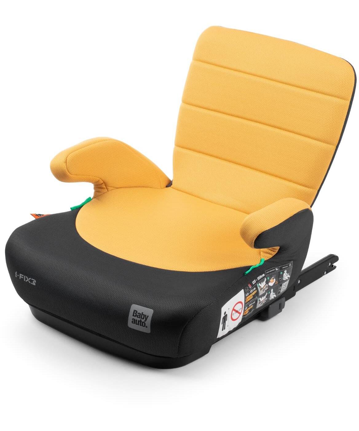 Babyauto Doka i-Size Isofix buster za decu 125-150 cm - Black&Mustard