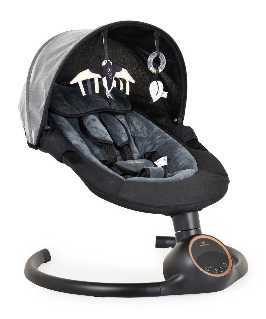 Cangaroo ljuljaška za bebe Prestige - Dark Grey