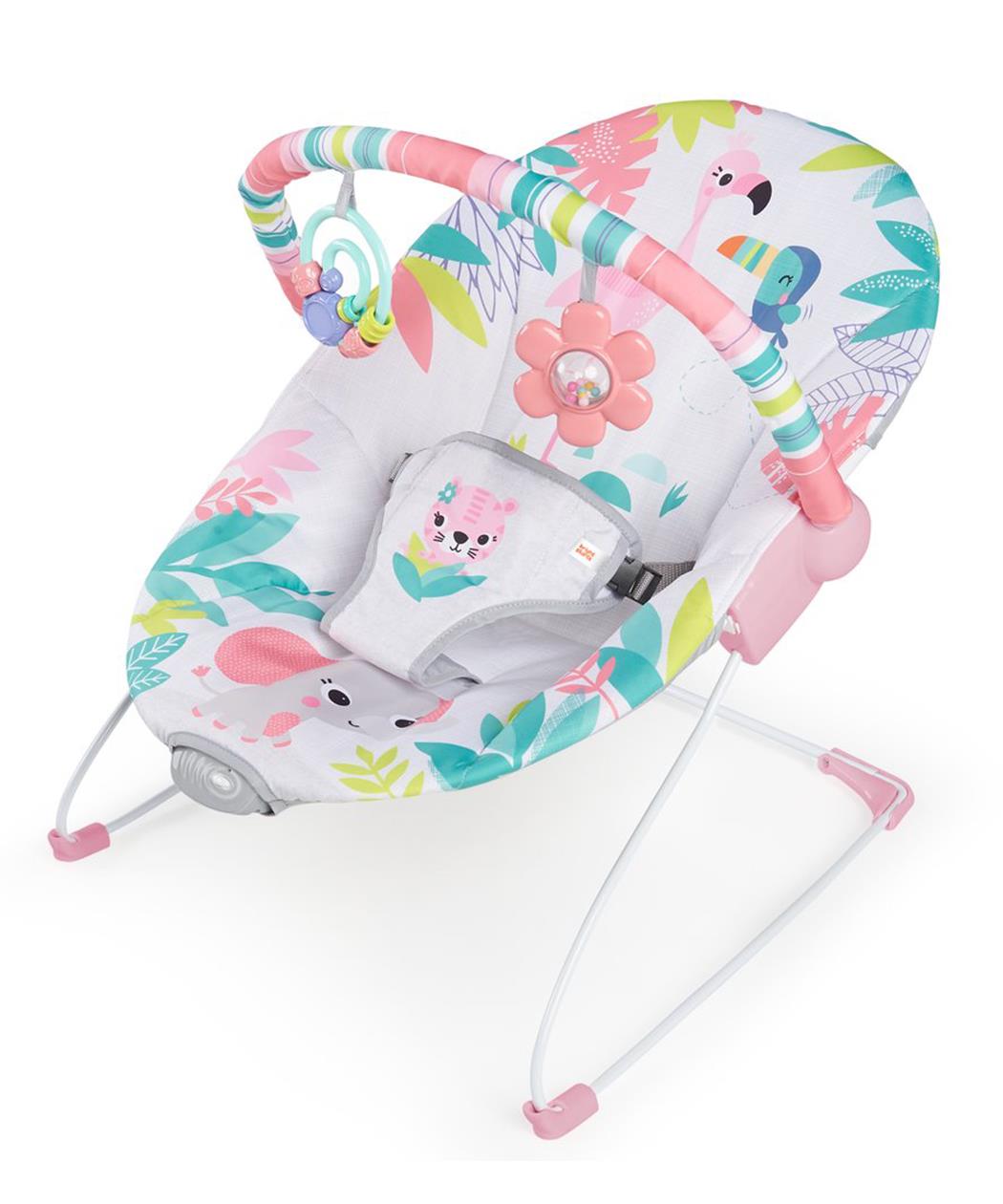 Bright Starts Ležaljka za bebe sa vibracijom Flamingo Vibes SKU12228