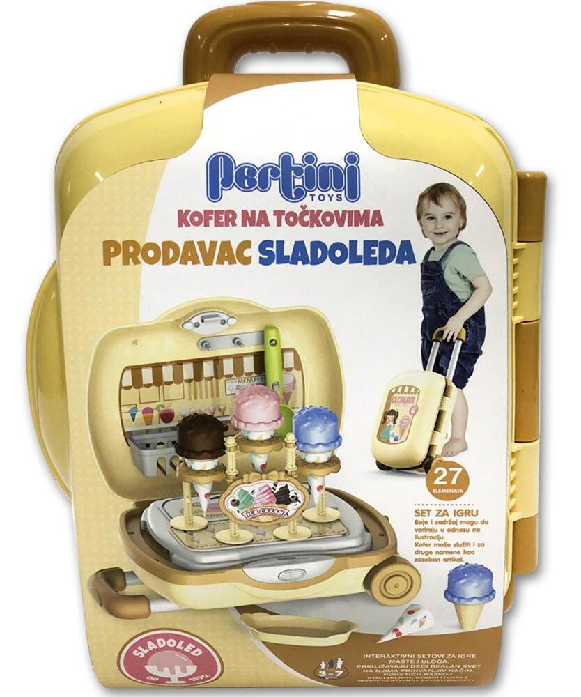 Pertini set za igru Kofer set Prodavac sladoleda - 24017