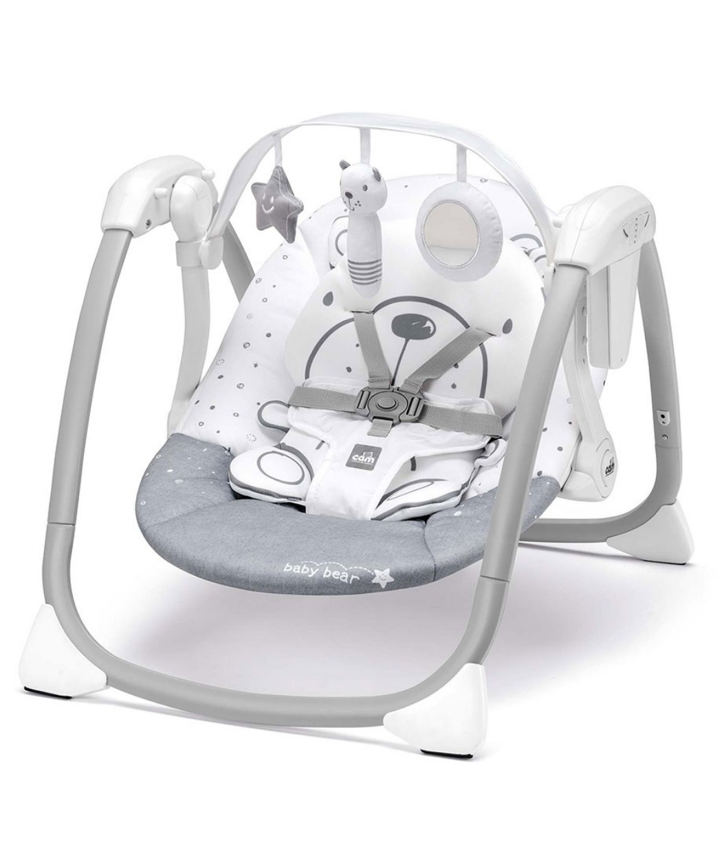 Cam ljuljaška za bebe Midi Bear Grey S-352.247