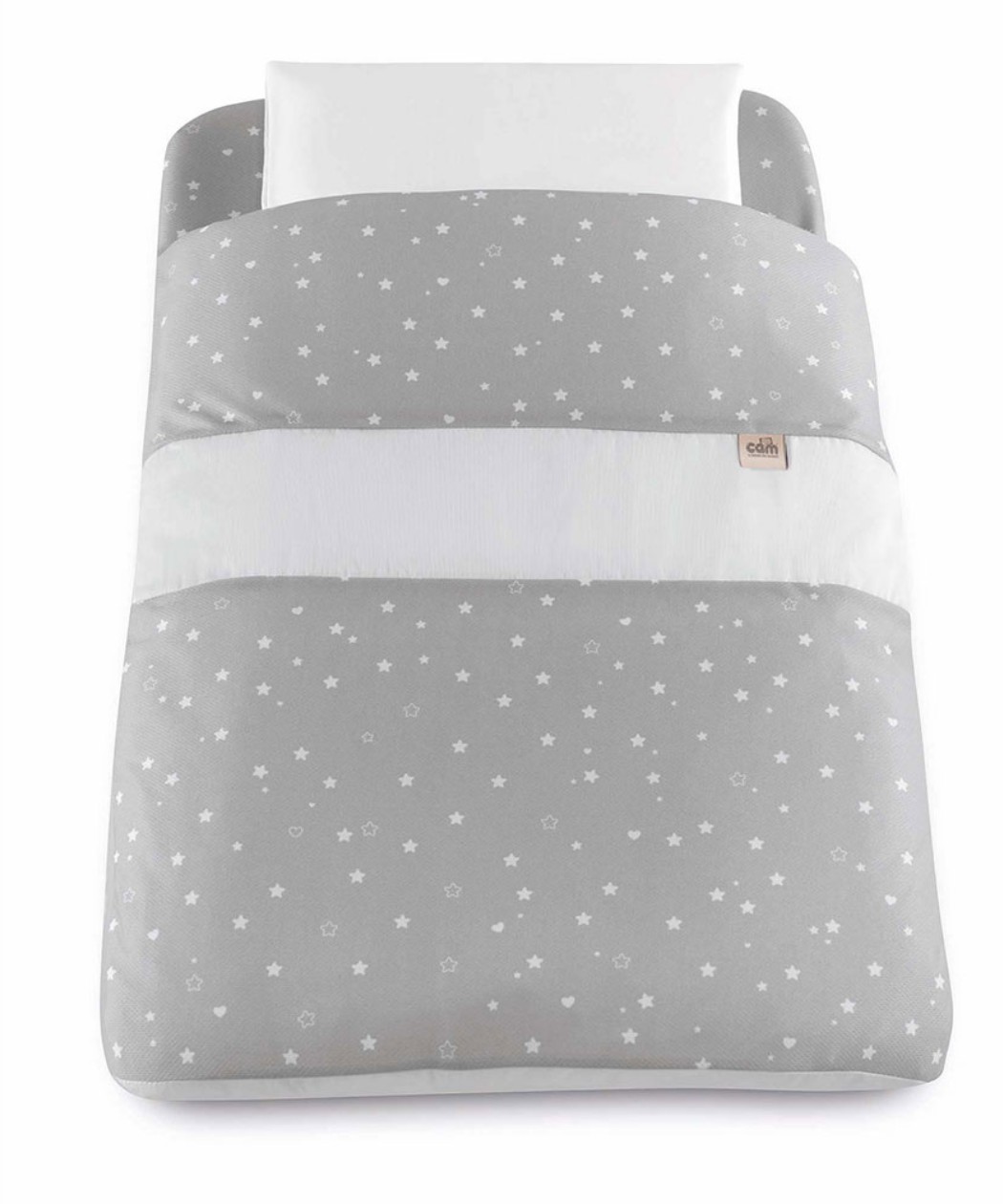 Cam Cullami posteljina za kolevku za bebe Grey Stars 926.160