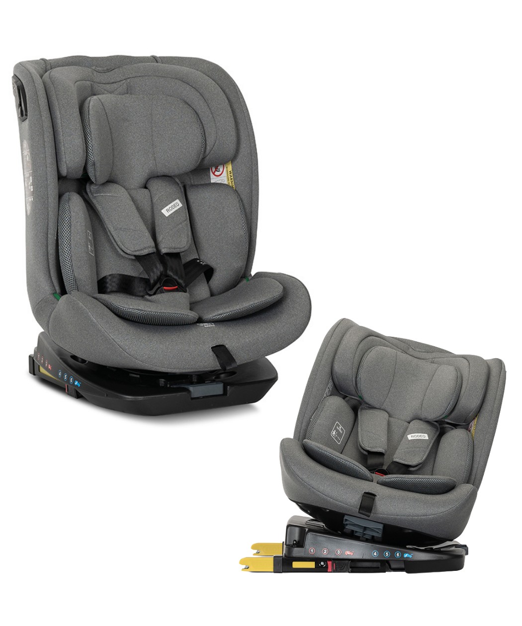 Lorelli Rodeo 360 iSIZE Isofix auto sedište za decu 40-150cm Grey