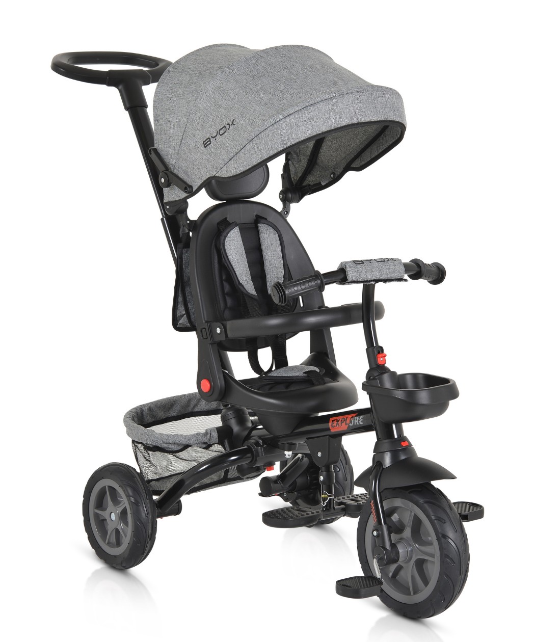 Byox Explorer 360 sklopivi tricikl za decu do 25 kg Grey