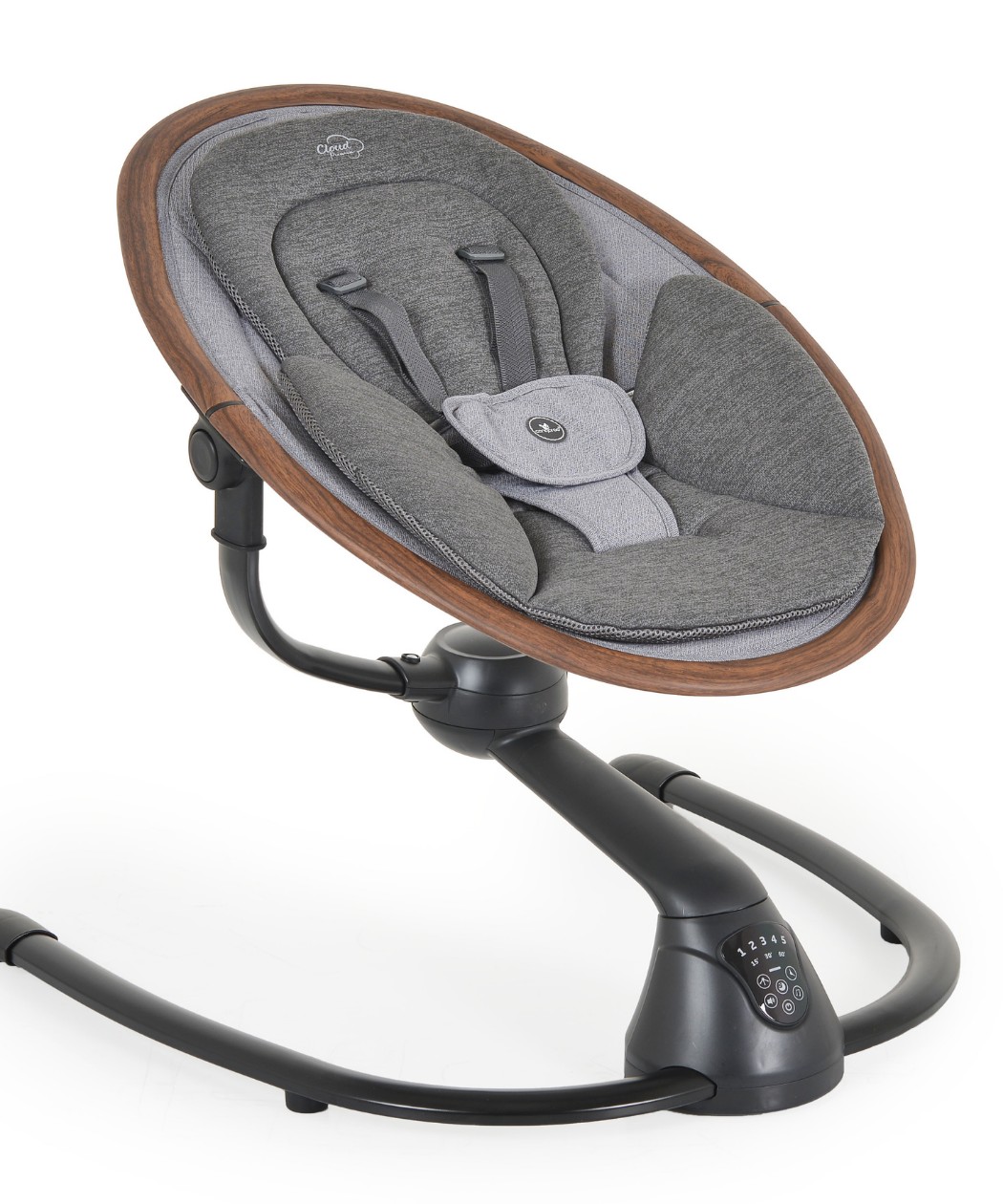 Cangaroo Cloud ljuljaška za bebe do 9kg - Dark Grey