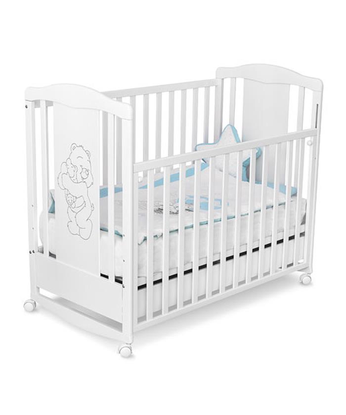 Kiddy JOY LUX krevetac za bebe sa klackalicom i fiokom Beli