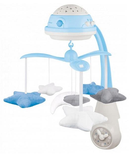 Canpol Babies Muzička vrteška sa projektorom za krevetac za bebe Blue 75/100