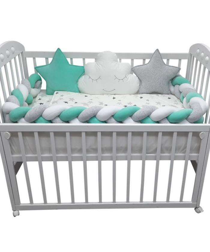 Textil Bambino komplet posteljina za krevetac za bebe Mint - 120x60 cm
